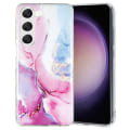 Miniatyrbillede 1 af 6: Marble Samsung Galaxy S23 Plus Etui - Lyserød / Blå Pink