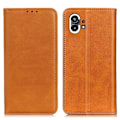 Pikkukuva 1 / 2: Lompakko-style Aitoa Nahkaa Läppäkotelo For Nothing Phone (1) - Ruskea Brown