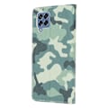 Pikkukuva 2 / 2: Wonderland Samsung Galaxy M53 5G flip kuoret - Naamiointi Green