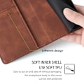Pikkukuva 5 / 6: Krokotiilin Nahkainen Läppäkotelo For OnePlus 11 - Ruskea Brown