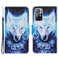 Miniatyrbillede 1 af 2: Wonderland Xiaomi Redmi Note 11T 5G / Note 11s 5g Flip Etui - Ulv Blue