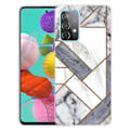Miniatyrbillede 1 af 2: Marble design Samsung Galaxy A23 cover - Grå / Hvid Marmorflise Multicolor