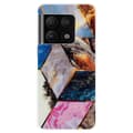 Miniatyrbillede 1 af 2: Marble OnePlus 10 Pro Etui - Vibrant Marmor Diamant Multicolor