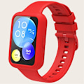 Pikkukuva 2 / 3: Huawei Watch Fit 2 silikonikellon hihna ja suojus - Punainen Red