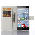 Pikkukuva 2 / 2: Jensen Microsoft Lumia 950 Xl Nahkakotelo Standillä - Valkoinen White