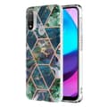 Miniatyrbillede 1 af 2: Marble Motorola Moto E30 / E20 / E40 Etui - Blå / Grøn Multicolor
