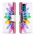 Miniatyrbillede 1 af 2: Wonderland Motorola Moto G22 flip etui - Solsikke Multicolor