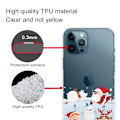 Miniatyrbillede 4 af 5: Fleksibelt cover til iPhone 14 Pro, julemønstertryk Velbeskyttet mobiltelefontaske - Julesne White