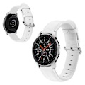 Miniatyrbillede 1 af 2: Samsung Galaxy Watch (42mm) ægte læder Urrem - Hvid White