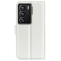 Miniatyrbillede 2 af 2: Klassisk ZTE Axon 40 Ultra Flip Etui - Hvid White
