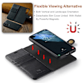 Pikkukuva 2 / 2: DG.Ming Samsung Galaxy S22 2-in-1 Lompakko Suojakotelo - Musta Black