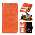Pikkukuva 1 / 2: Sony Xperia 10 Plus teksturoitu split nahkakotelo - Oranssi Orange