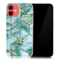 Pikkukuva 1 / 2: Marble iPhone 13 Suojakotelo - Emerald Cube Pattern Green