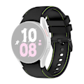 Miniatyrbillede 1 af 2: Samsung Galaxy Watch 5 / 4 / 3 (41mm) silikone urrem - Sort / Sort Black