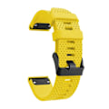 Miniatyrbillede 2 af 2: Garmin Fenix 5S Plus Stilfuldt silikone Urrem - Gul Yellow
