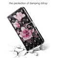 Miniatyrbillede 2 af 2: Huawei P Smart 2019 lysspot dekoreret læder flip etui - Lyserøde Blomster Pink
