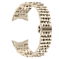 Miniatyrbild 6 av 6: 7 pärlor klockarmband i rostfritt stål för Google Pixel Watch - Champagne Go Guld