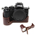 Miniatyrbillede 1 af 2: Nikon Z50 etui i ægte læder - Kaffe Brown