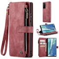 Miniatyrbillede 1 af 2: CaseMe Samsung Galaxy Note 20 Ultra 5G etui med lynlås og pung - Rød Red