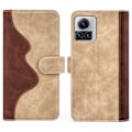 Miniatyrbillede 1 af 2: To Farvet Læder Flip Case til Motorola Edge 30 Ultra / X30 Pro - Gul Yellow