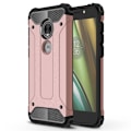Miniatyrbillede 1 af 2: Motorola Moto E5 Play beskyttelsesetui i kombimaterialer med hård ameringsskal - Rosa Guld Multicolor