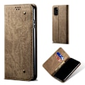 Miniatyrbillede 1 af 2: Jeans Samsung Galaxy S20 FE 5G flip etui - kaffe Brown