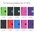 Miniatyrbillede 2 af 2: Honeycom mønster eva combo etui til Samsung Galaxy Tab S7 - sort Black