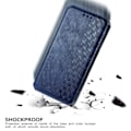 Miniatyrbillede 2 af 2: Læder Etui med A Stil Rhombus Imprint til Samsung Galaxy S21 FE - Blå Blue