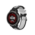 Pikkukuva 2 / 2: 20mm Garmin Vivoactive 3 kaksivärinen silikoninen kellonauha - Musta / Musta Black