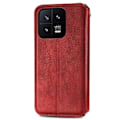 Pikkukuva 3 / 6: Nahkakotelo With A Stylish Rhombus Imprint For Xiaomi 13 - Punainen Red