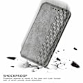 Miniatyrbillede 3 af 6: Læder Etui med A Stilfuldt Rhombus Tryk til Sony Xperia 1 IV - Grå Silver grey