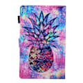 Miniatyrbillede 2 af 2: Samsung Galaxy Tab A 10.1 (2019) mønster læder etui - Ananas Multicolor