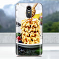 Miniatyrbillede 2 af 2: LG K10 2017 softlyfit præget TPU-etui - Vaffel Yellow