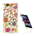 Pikkukuva 1 / 2: Westergaard Sony Xperia Z1 Compact Suojakuori - Piirretyt Linnut Ja Kukat Multicolor