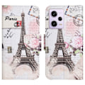 Miniatyrbillede 1 af 2: Wonderland Xiaomi Poco X5 Pro / Redmi Note 12 Pro / 12 Pro Speed Flip Etui - Tårn Multicolor