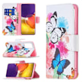 Pikkukuva 2 / 2: Wonderland Samsung Galaxy A82 5G Läppäkotelo - Vivid Butterflies Multicolor