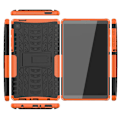 Pikkukuva 4 / 6: Rengaskuvio kickstand tapauksessa Samsung Galaxy Tab A7 Lite - Oranssi Orange