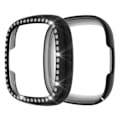 Pikkukuva 1 / 2: Fitbit Versa 3 / Sense tyylikäs strassikivikehys - Musta Black