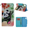 Miniatyrbillede 1 af 2: iPhone Xs Max læder flip cover med mønsterprint - Panda På Træet Multicolor