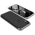 Miniatyrbild 2 av 2: GKK Huawei P20 Lite avtagbart 3-delat matt fodral - Silver / Svart multifärg