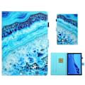 Pikkukuva 1 / 2: Huawei MediaPad M5 Lite 10 kuvio nahkainen flip case - Aalto Blue