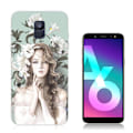 Miniatyrbillede 2 af 2: Samsung Galaxy A6 (2018) beskyttelsesetui i silikone med printet mønster - Smuk kvinde Multicolor