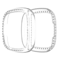 Pikkukuva 1 / 2: Fitbit Versa 3 / Sense tyylikäs strassikivikehys - Läpinäkyvä Transparent