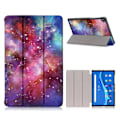 Pikkukuva 1 / 2: Lenovo Tab M10 FHD Plus kolminkertainen nahkakotelo - Galaksi Kuvio Multicolor