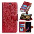 Miniatyrbillede 1 af 2: Samsung Galaxy S10 Plus tekstureret split læderetui - Rød Red
