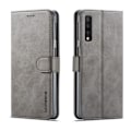 Pikkukuva 2 / 2: Samsung Galaxy A7 (2018) LC.IMEEKE synteetti nahkainen lompakko suojakotelo magneetti lukolla - Harmaa Silver grey