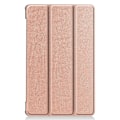 Miniatyrbillede 2 af 2: Tri-fold Leather stander etui til Lenovo Tab M8 (3. generation) - Rødguld Pink