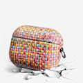 Miniatyrbillede 6 af 6: AirPods Pro 2 etui i vævet stil med spænde - Morandi-Farve Multicolor