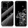 Miniatyrbillede 1 af 2: Fantasy Marble Samsung Galaxy S20 Ultra cover - Sort Black