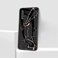 Miniatyrbild 2 av 2: Fantasy Marmor Samsung Galaxy A50 skal - Svart/Guld Svart